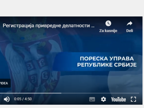 Video material for newly registered flat-rate taxpayers